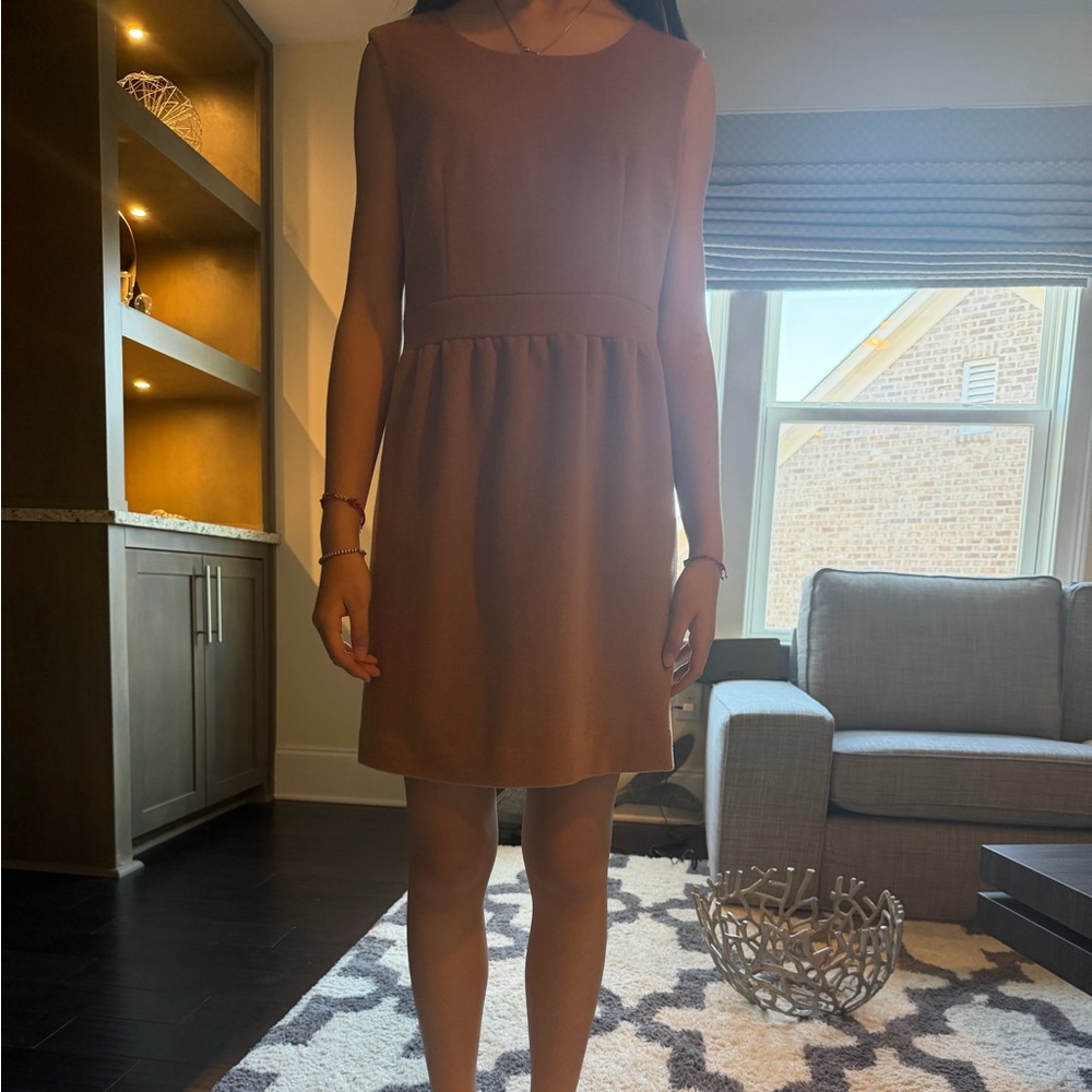 Brown Sleeveless Sheath Dress - Chanel Style Dress